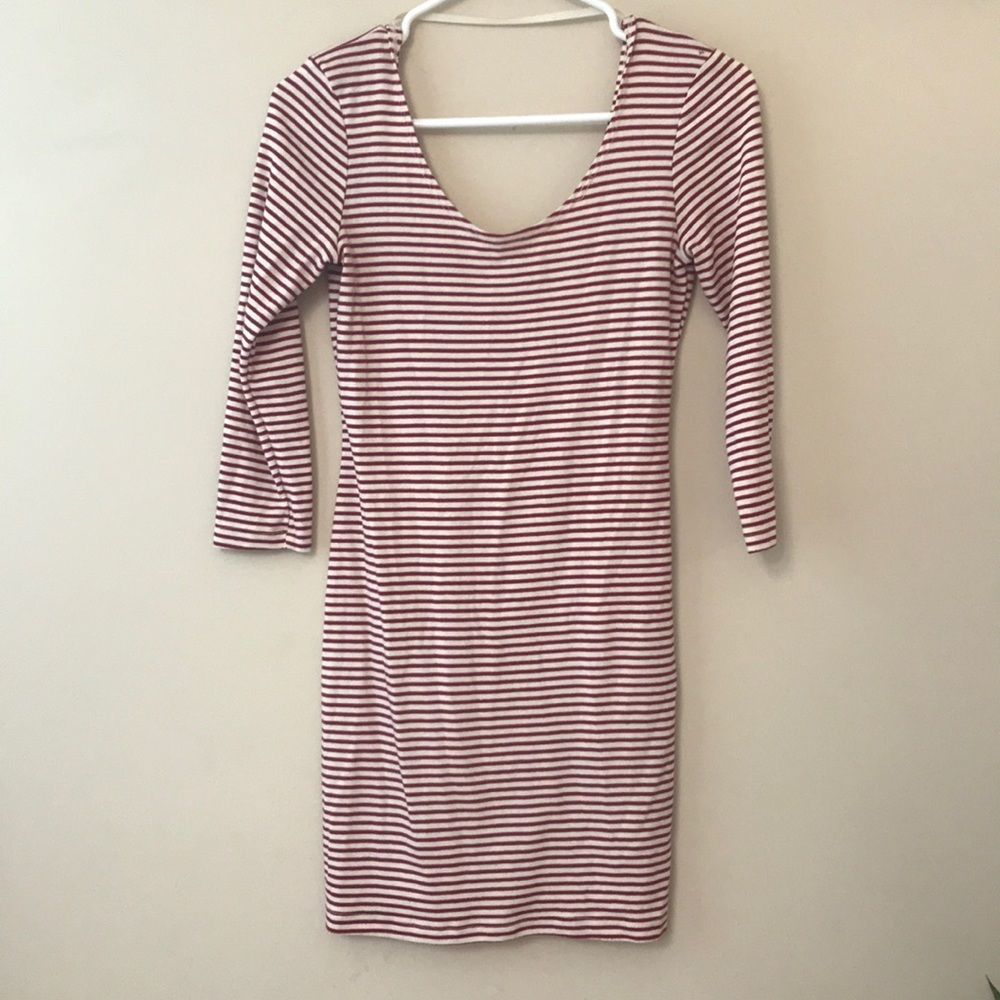 Sparkle & Fade dress red white size small